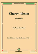 Cherry-bloom(Sakura), in d minor, in d minor Vocal Solo & Collections sheet music cover